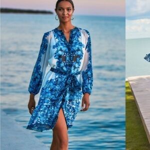 NWT White House Black Market beautiful shirt dress